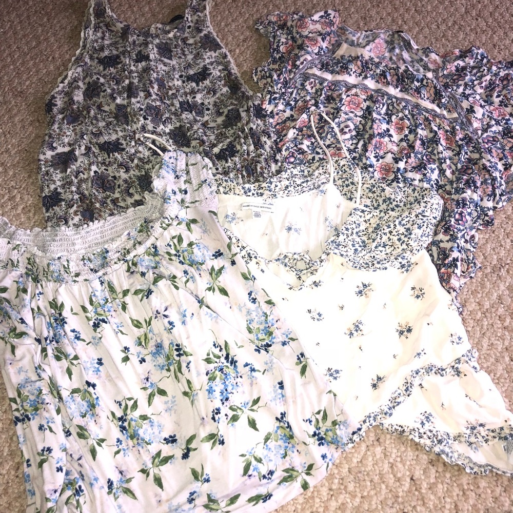 American Eagle floral tops 10$ each